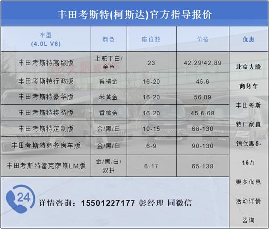 斯特报价 考斯特指导价龙8国际头号玩家丰田考(图3)